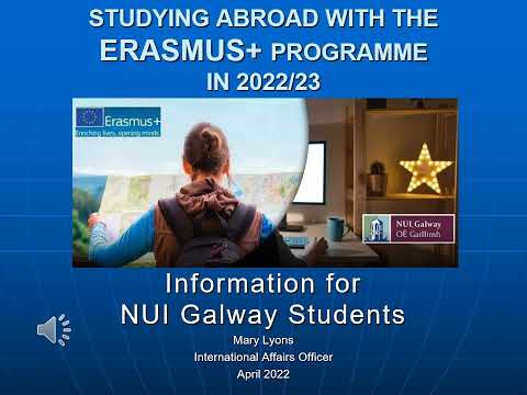 Outgoing Erasmus 2022-23 Information Video 1
