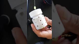 Medicine bottle chum/bait rig #isuckatfishing #fishing