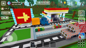 Block Craft 3D: Building Simulator Games For Free Gameplay #1484  (iOS & Android)| Petrol Station ⛽