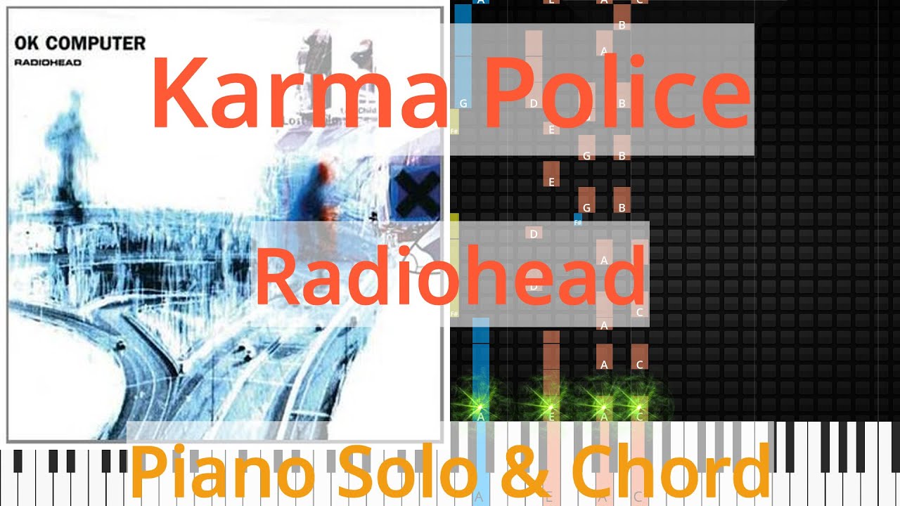 🎹Solo & Chord, Karma Police, Radiohead, Synthesia Piano YouTube