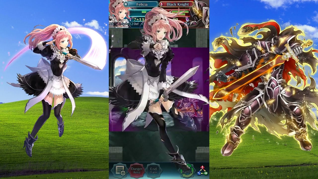 Fire Emblem Heroes: 1 Stars vs Abyssal L!Black Knight