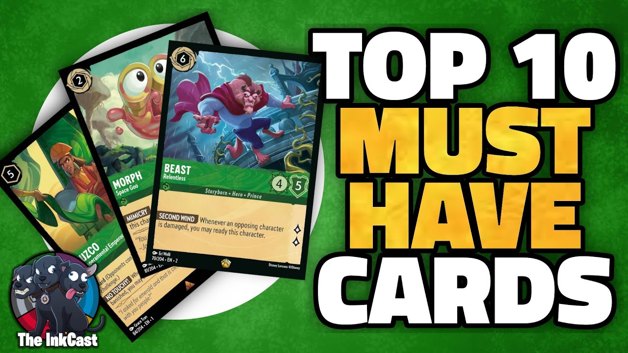 "Must Have" Emerald Cards For Your Lorcana Collection | The InkCast | Lorcana Sets 1-3
