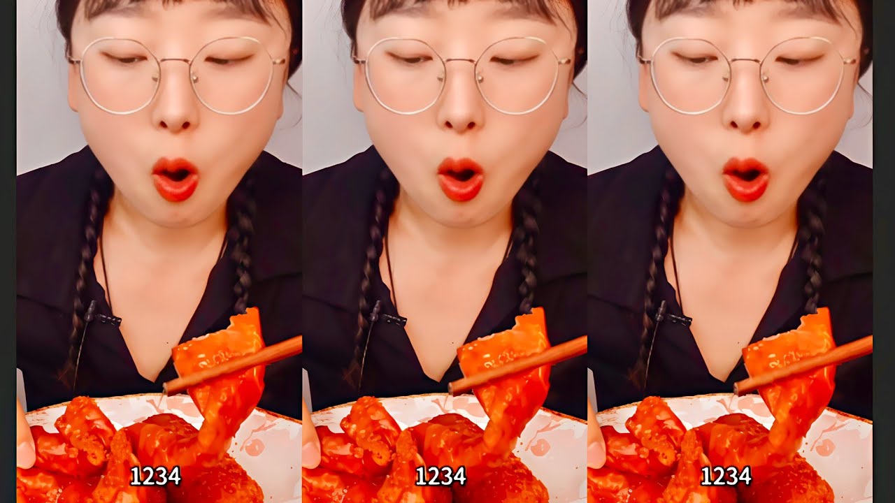 mukbang videos spicy food😋Niang dessert collection Low sugar snow fat man 