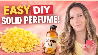Celebrity DIY Solid Perfume Recipe | Easy Beeswax & Jojoba Oil Perfume (No Alcohol) Wealth