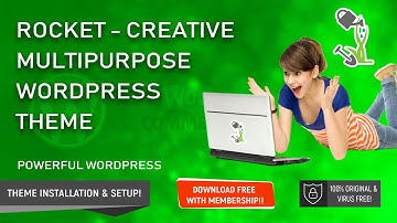Rocket Creative Multipurpose WordPress Theme Guide and demo Content Import Step By Step Installation
