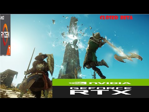 NEW WORLD Closed Beta \ Free Roam Gameplay \ No commentary \ Laptop RTX