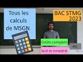 Tous les calculs  connatre pour la msgn bac stmg