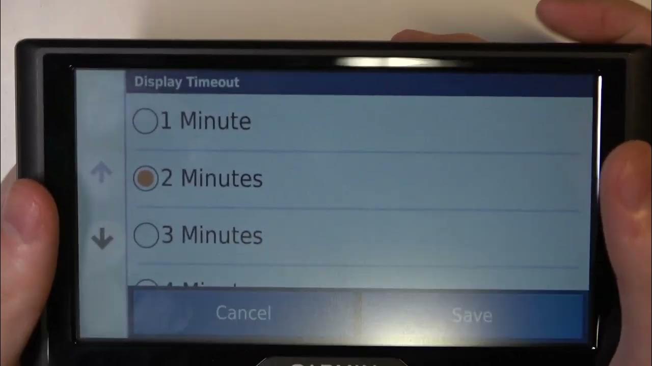 How to change display timeout on garmin drive 61 youtube