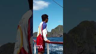 TOUR A island hopping boat tour in 𖡡 El Nido, Palawan, Philippines 🇵🇭