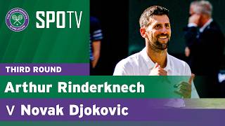 Arthur Rinderknech vs Novak Djokovic | Third Round Highlights | Wimbledon 2026