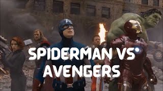 Spiderman vs 6 Avengers