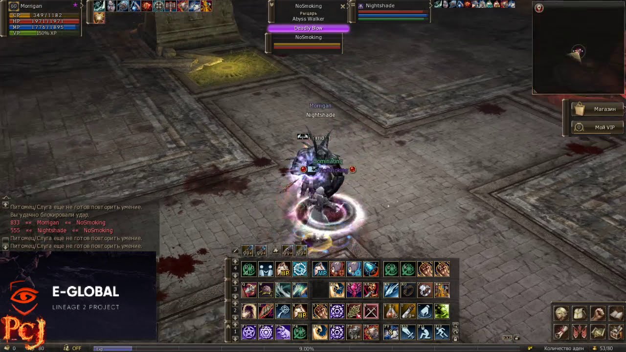 Olymp l2e-global 60 lvl ФС vs AW