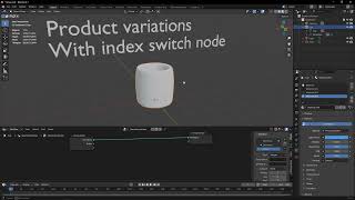 Easy and fast Product variations / switch between materials in Blender