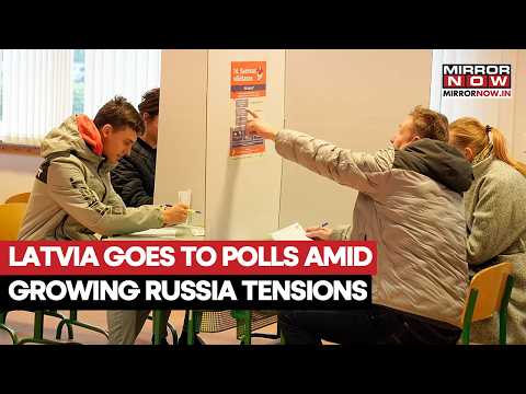 Latvia Votes Amid Russia Attack Fears! 1.56 Million Voters Elect 100 Parliament Members | Watch