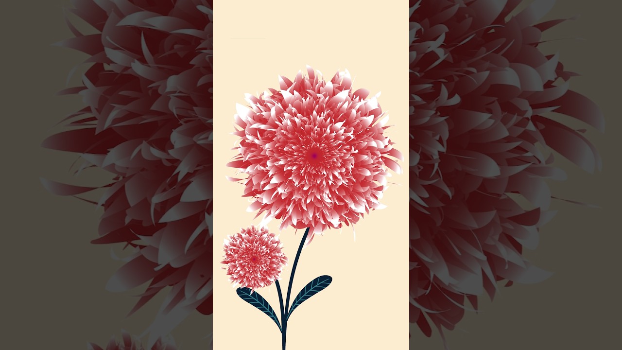 Floral Magic with Blend Tool! 🌸Create Beautiful Vector Flowers in 