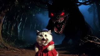 Mama Cat and 11 Kittens Haunted House Adventure 👻 | Scary Monster Story | Cute Cat Family