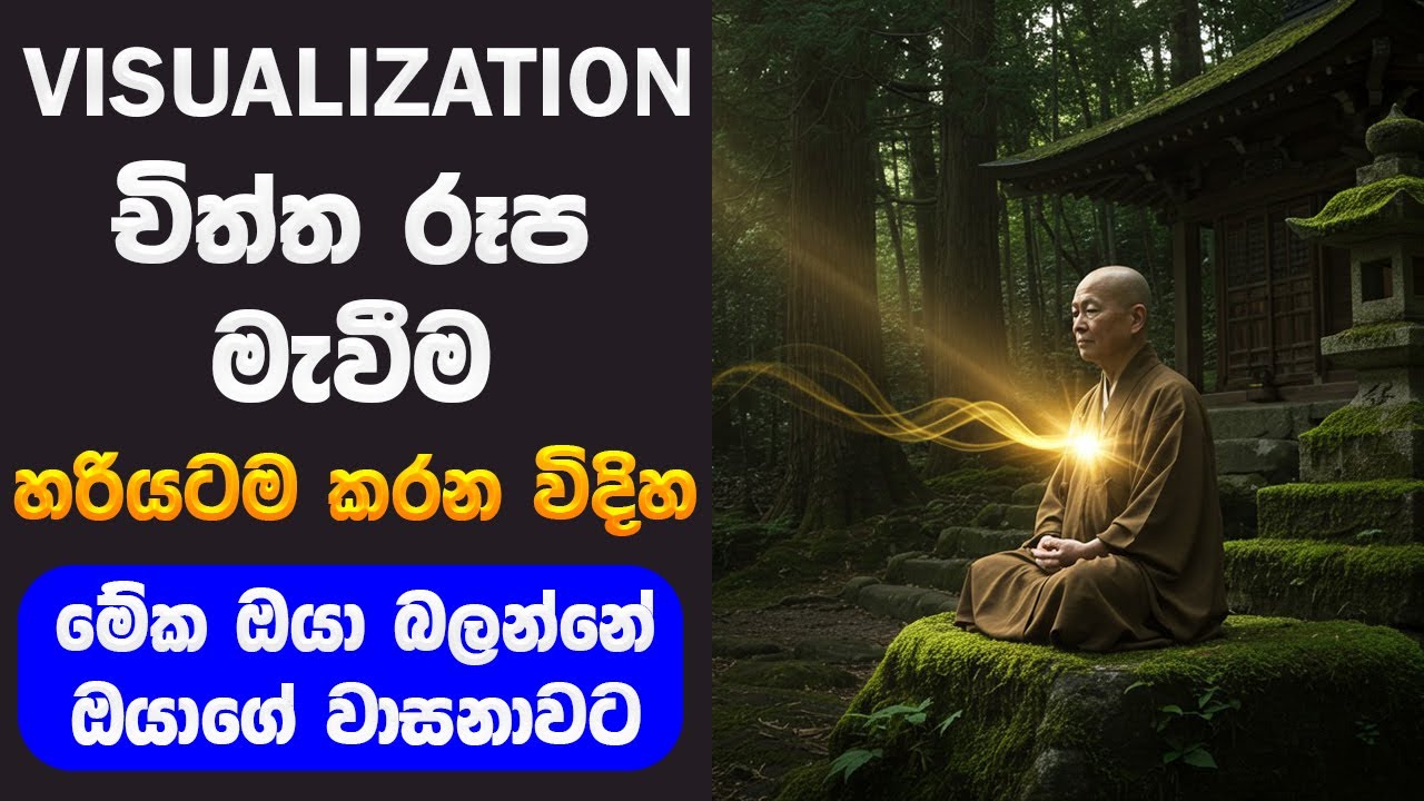 හරියට Visualize කරොත්, හැමදේම වෙනස් වෙනවා! | Law of Attraction & Buddhism (Sinhala)