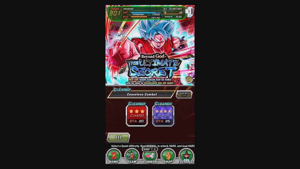 [DB Dokkan Battle] Beyond God The Ultimate Secret / SSBK Goku
