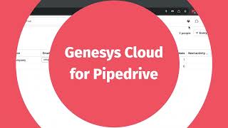 Genesys Cloud for Pipedrive