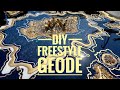 DIY Freestyle Geode with TotalBoat Resin - showing all the details of tips & tricks to do yourself