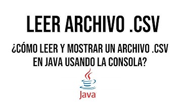 leer archivos CSV en java
