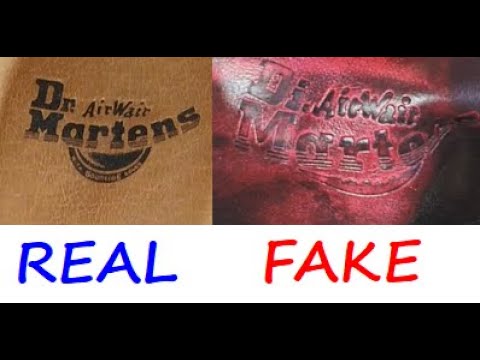 Dr. Martens footwear real vs. fake. How to spot fake Dr. Martens boots and  shoes. - YouTube