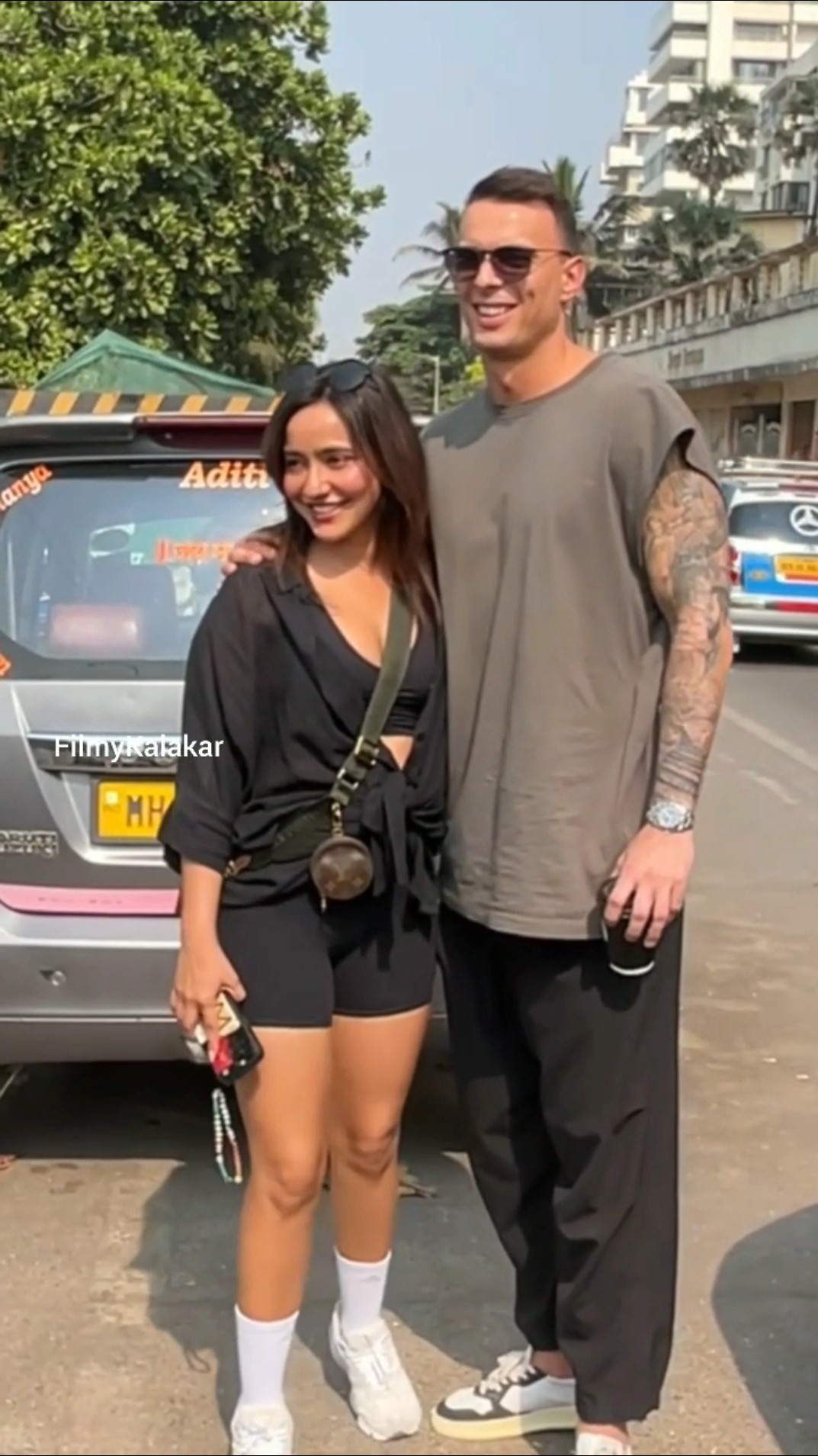 #nehasharma with her rumoured beau Petar Sliskovic who is a Croatian footballer ? #filmykalakar