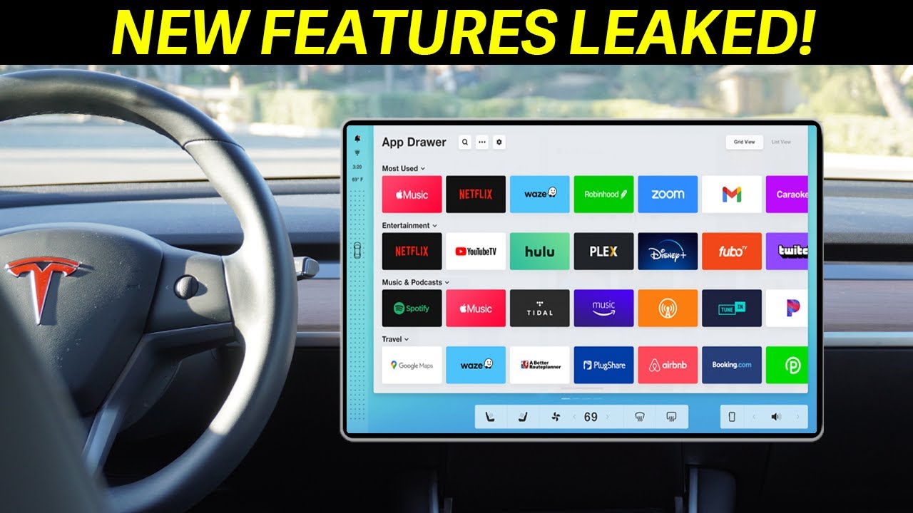 MASSIVE Update LEAKED + New Features! - Tesla Model 3 + Model Y - YouTube