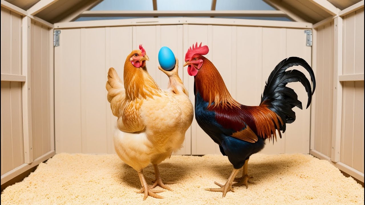 Кури, що несуть блакитне яйце. Легбар кремовий чубатий. Як несуться взимку. Все чесно!
