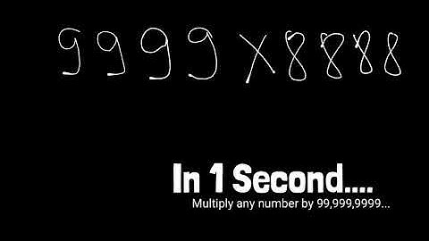 Unbelievable Multiplication Tricks in 1 second
