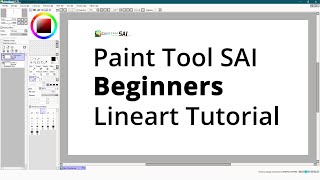 Paint Tool SAI - Beginners Lineart Tutorial