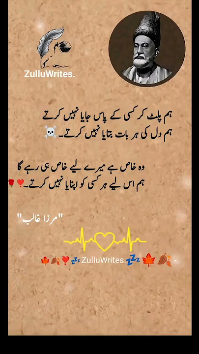 Mirza ghalib sad poetry 🥺💔#saddeeplines #hearttouchingshayari