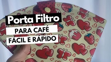 ARTESANATO PARA VENDER - Passo a Passo Como Fazer Porta Filtro De Café  Fácil Para Iniciantes
