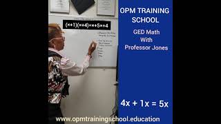 The GED Prep Tutor: Math Algebra: Multiplying Factors with two terms using the FOIL Method