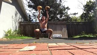 Double Bottoms-Up Snatch Squat