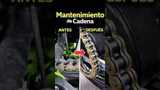 Cómo hacer mantenimiento a la cadena de tu moto correctamente #MotoTips #Motos #Mecanica  #Motovlog