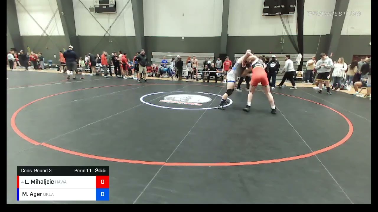 182 Lbs Cons. Round 3 - Landon Mihaljcic, Washington Vs Michael Ager, Washington 757d