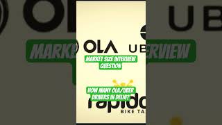 #market #size #interview #question How many ola/uber drivers in Delhi? #uber #ola #rapido