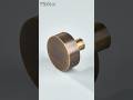 Twilight Solid Brass Round Cabinet Knob in Antique Bronze