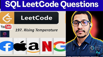 SQL Interview Question Explained | LeetCode 197 Rising Temperature | Data Analysis SQL 2026