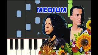 MEDIUM piano tutorial "MAD WORLD" Tears for fears, with free sheet music (pdf)