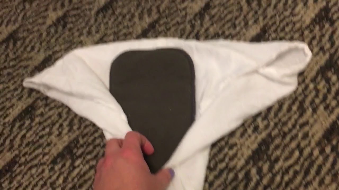 Cloth diaper a toddler using flats “kite fold” YouTube