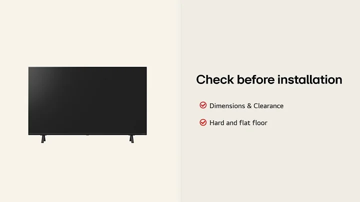 LG 4K UHD TV : Installation Guide – UHD 50 55 65 – Side Type