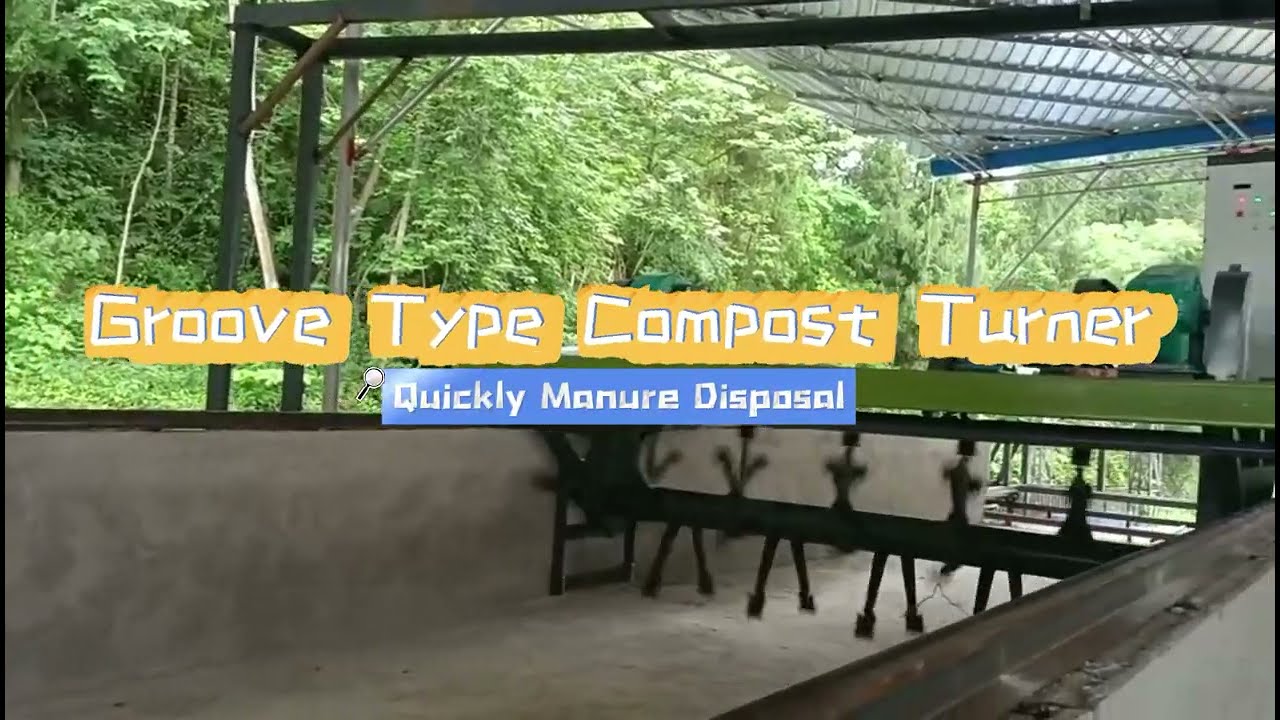 groove type compost turner for manure management