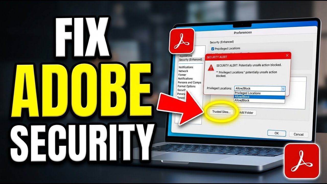 How to Fix Adobe Reader Security Settings - Complete Guide - YouTube