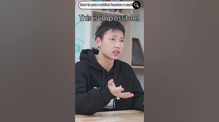 Do You Know How to Put a Rubber Band Went Through a Cup? Mathematics is amazing!