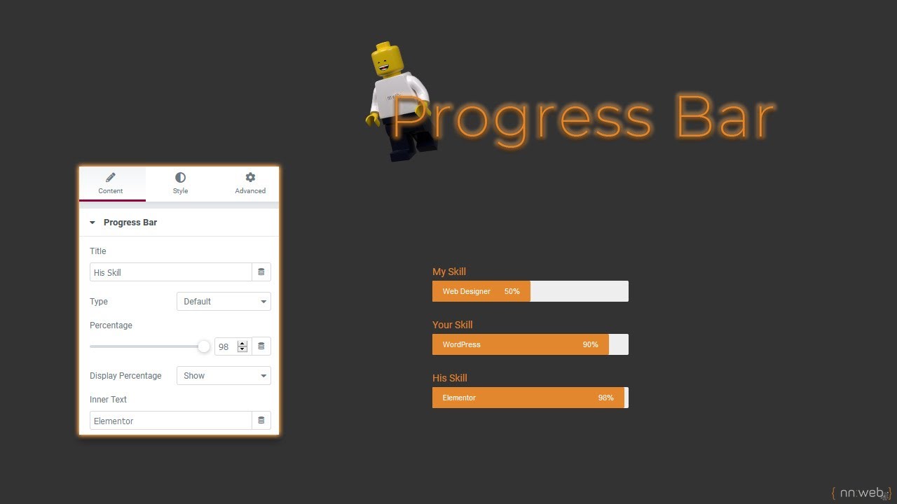 Elementor Elements - Progress bar | Explained - YouTube