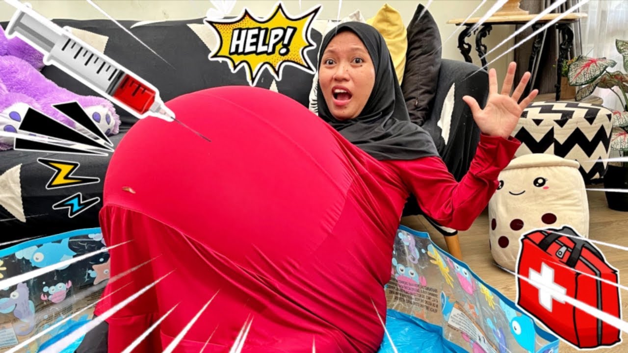 KAGET ‼️ MAMA HAMIL KONTRAKSI MELAHIRKAN BAYI GARA2 POMPA BALON JUMBO DALAM BAJU || DRAMA LUCU