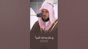 وَإِن تَعُدُّوا نِعْمَةَ اللَّهِ لَا تُحْصُوهَا ۗ | تلاوة هادئه الشيخ ماهر المعيقلي || سورة النحل