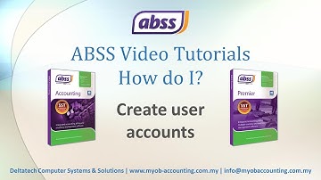 Create user accounts in ABSS